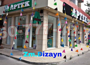 Reklam bayraqlari. Dekor bayraq. Bayraqlar. 3 kunc