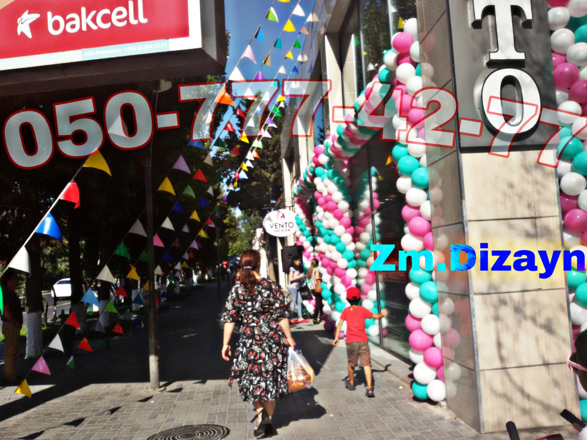 Girish qapi sharlari. Magazalarda dekor sar