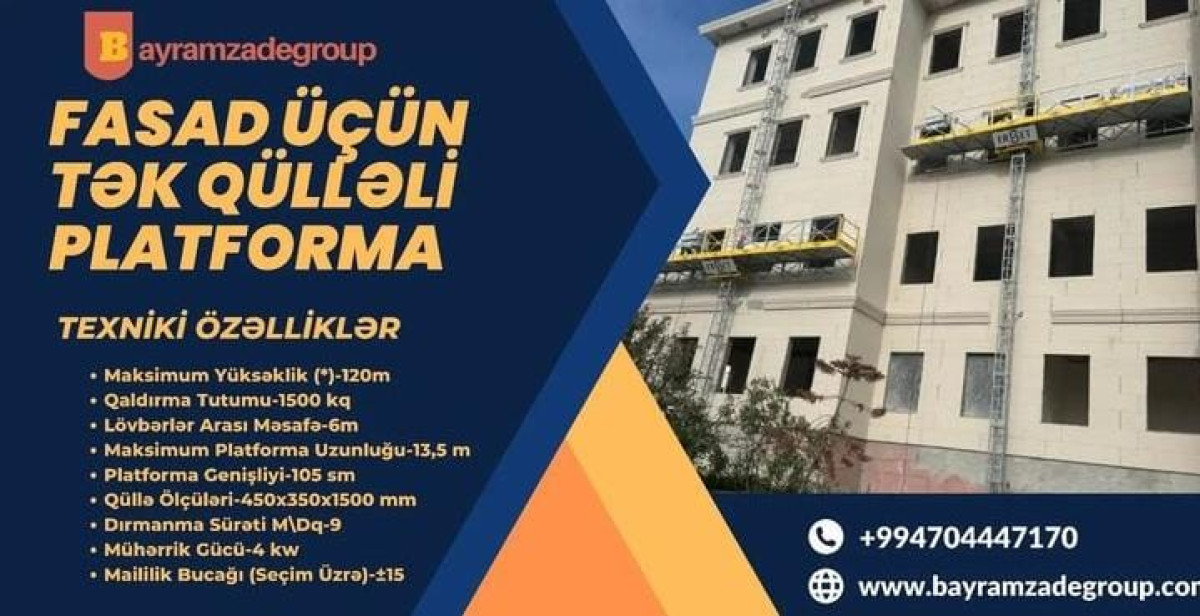 Erset is platformalari BAYRAMZADEGROUP - Binaların tikintisi zamanı istifadə