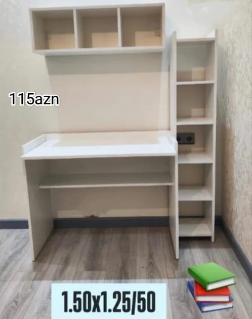 Yazı masası Sifarişlə hazırlanır Rəng seçimi var Ölçü