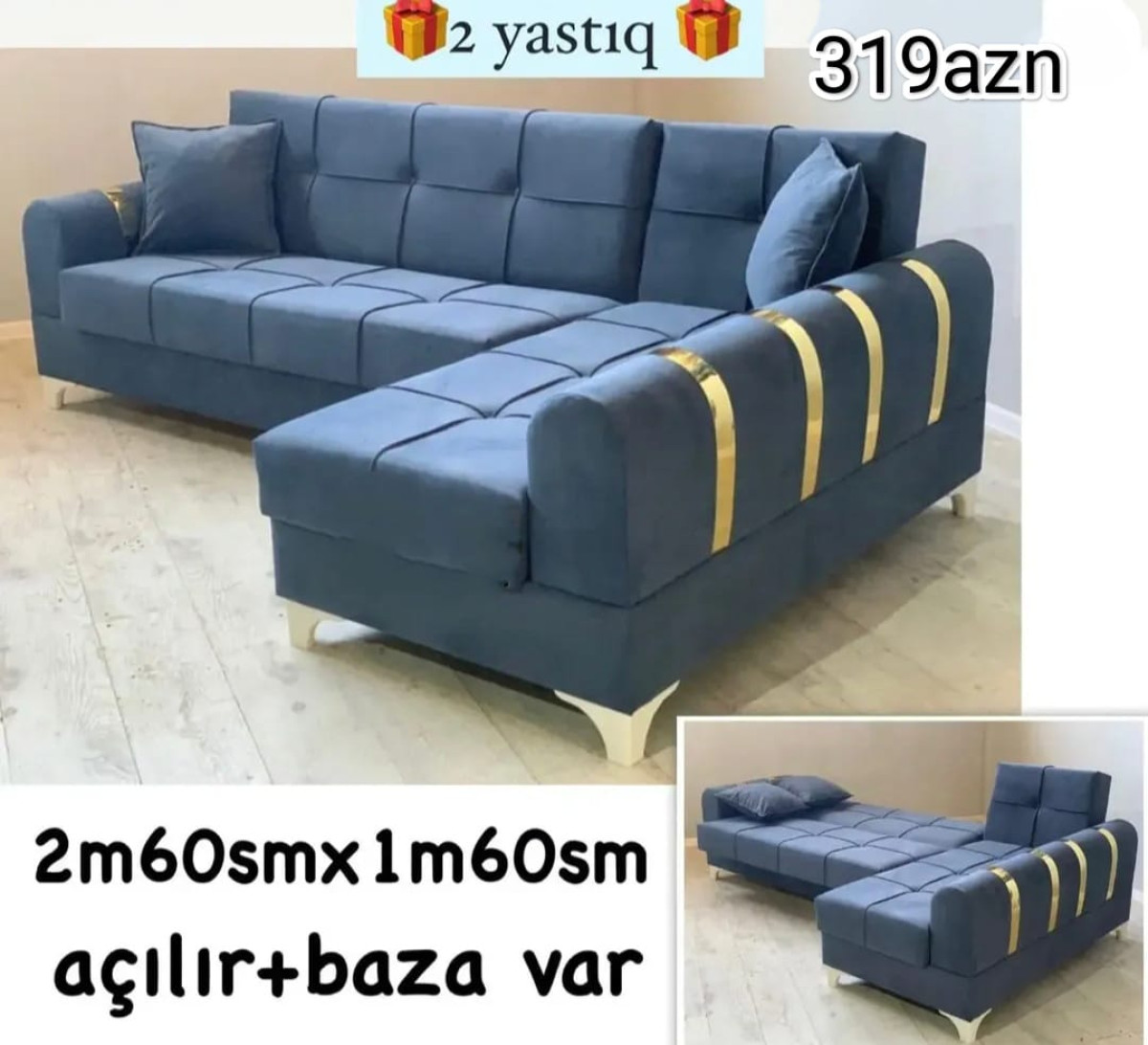 Künc divan Künc divan Sifarişlə hazırlanır Rəng seçimi var Ölçü