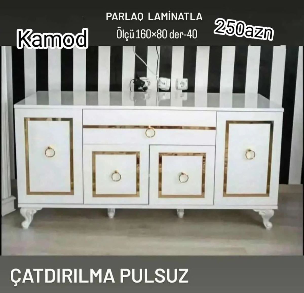 Kamod Kamod Sifarişlə hazırlanır Rəng seçimi var Ölçü 160/80/40