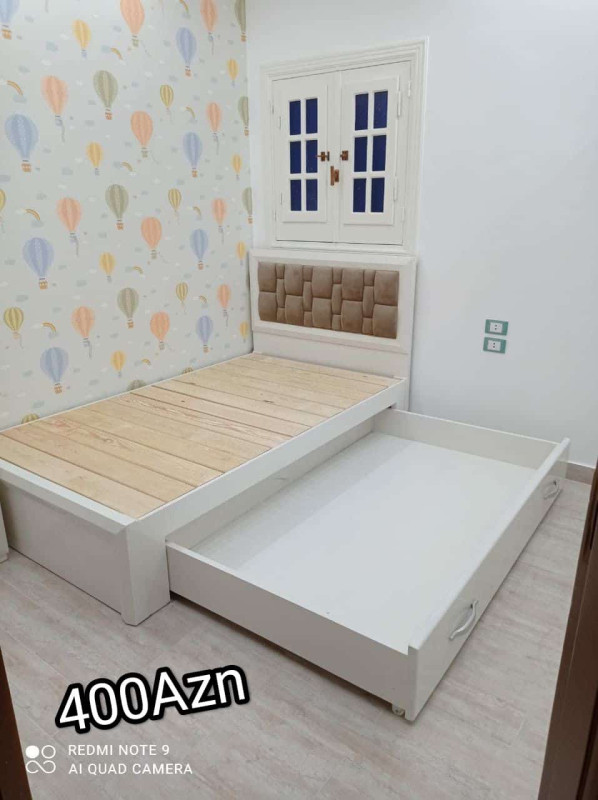 İkili çarpayı Sifarişlə hazırlanır Rəng seçimi var Ölçü