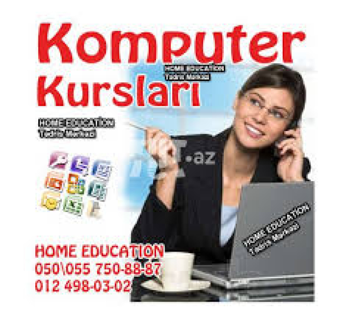 Komputer kurslar; ompüter kursları Ofis proqramları kursu Home Education
