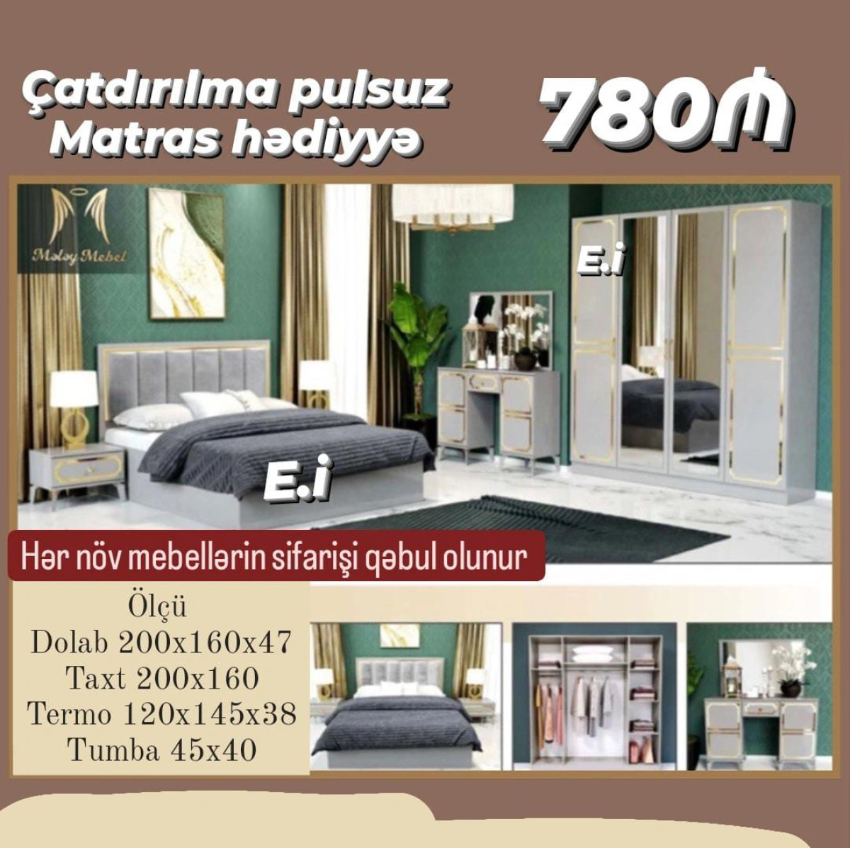 Yataq otağı mebeli *Yataq dəsti / Yataq otağı mebeli* ✔️Rəng seçimi var