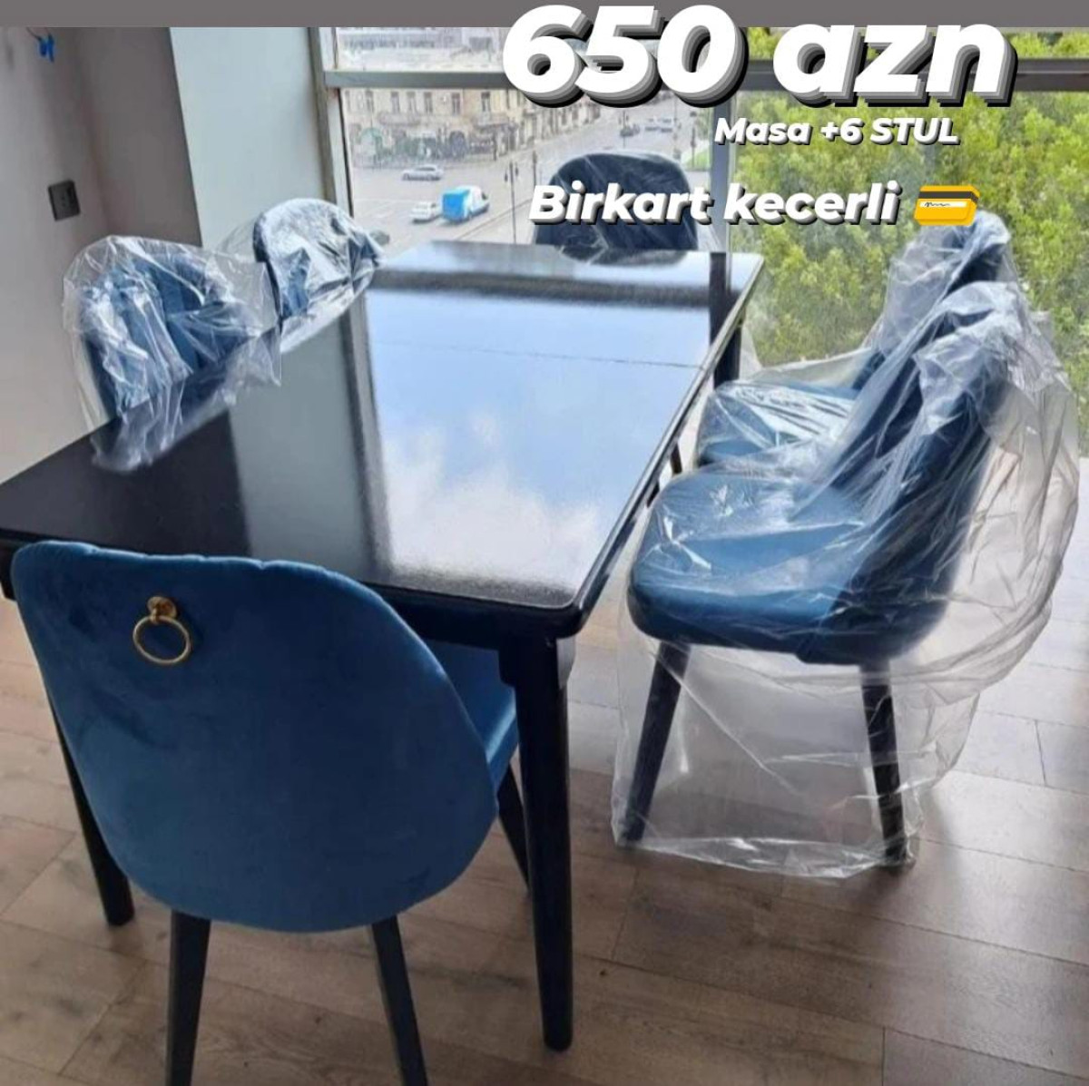 Masa ve oturacaqlar *masa desti* *stol stul* *dest cəmi 650 azn* 📌 Yeni