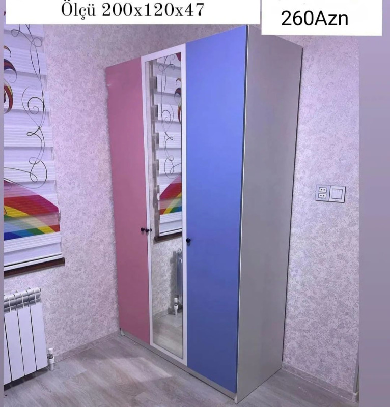 Uşaq dolabı Uşaq dolabı Sifarişlə hazırlanır Rəng seçimi var Ölçü
