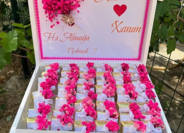 Heri konfet xoncalari sifarisle hazirlanir.Sifarisler en az