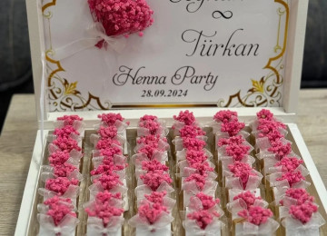 Nisan konfet xoncalari sifarisle hazirlanir.Sifarisler en