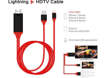 Yeni. Çatdırılma var 1080P HDMI HDTV kabel iphone 8 7 6s 5s