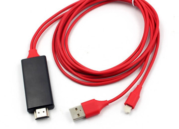 Yeni. Çatdırılma var 1080P HDMI HDTV kabel iphone 8 7 6s 5s