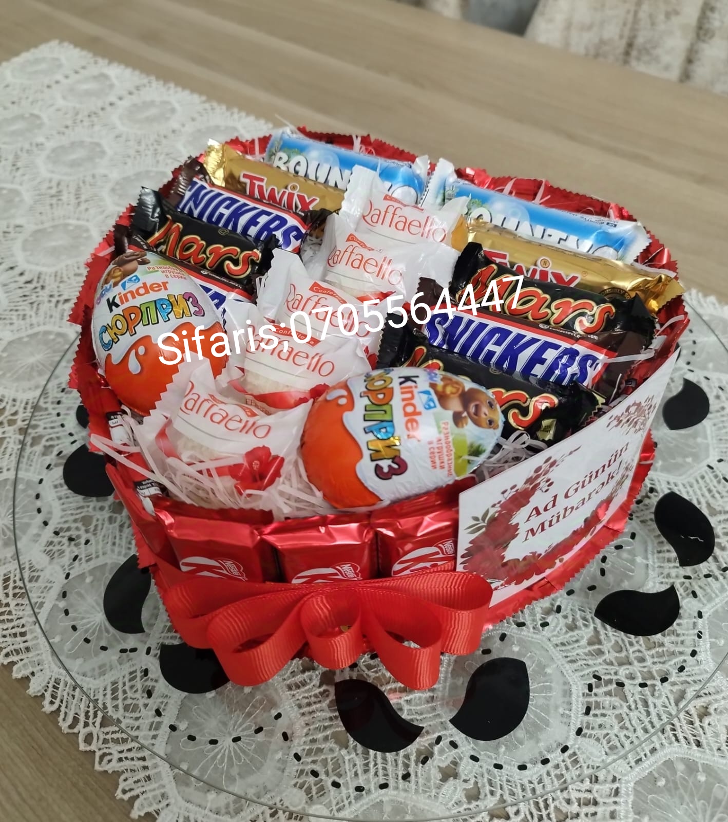 Kinder buketleri sifarisle hazirlanir.Sifarisler en az 1