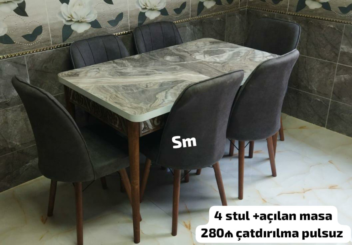 Stol stul desti 🇹🇷Turkiye istehsali. Metbex masa desti Masa 4oturacaq Masa