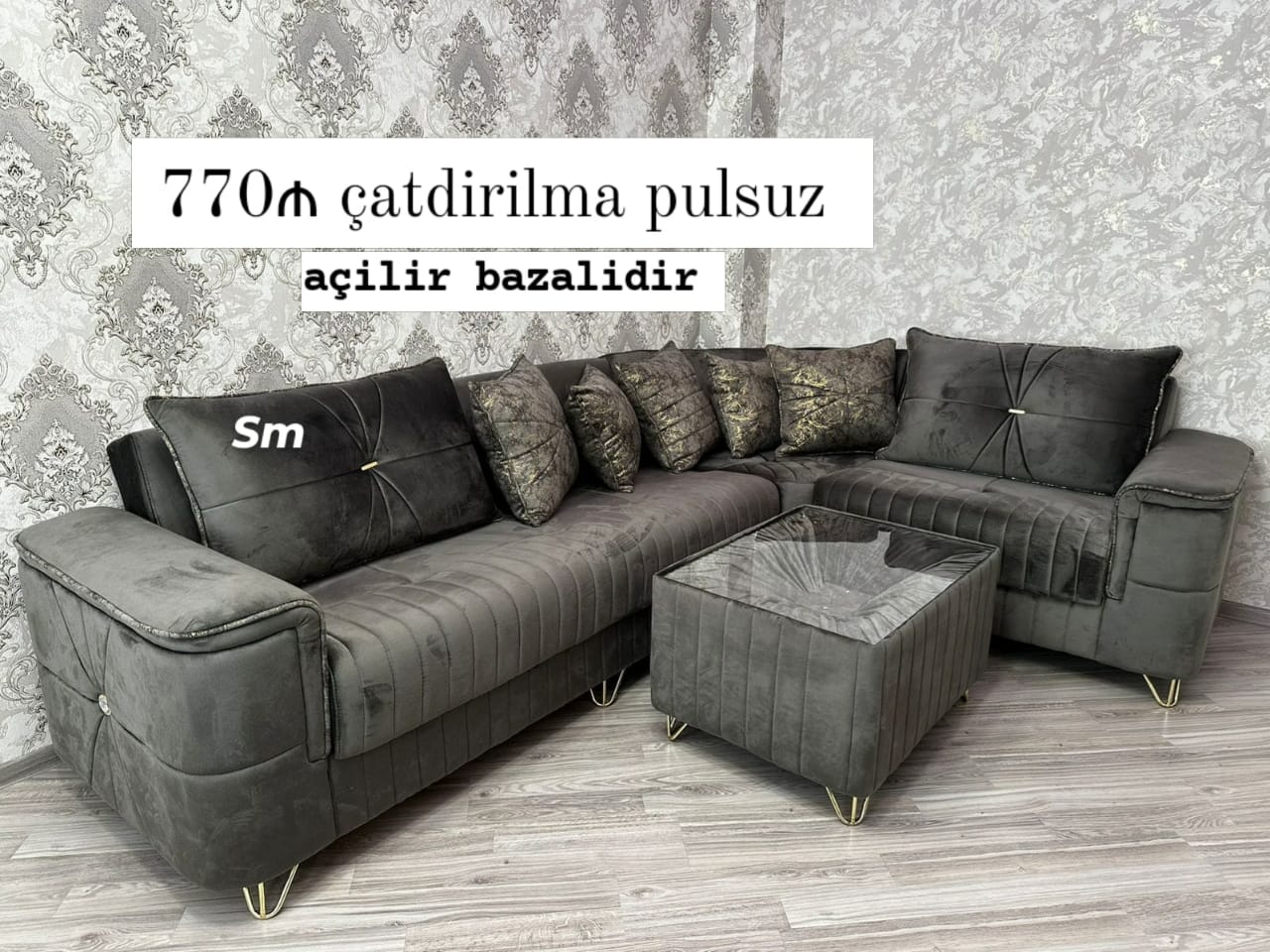 künc divan🛋️ sifarişlə ölçü 2/3 rəng seçimi var Qiymət