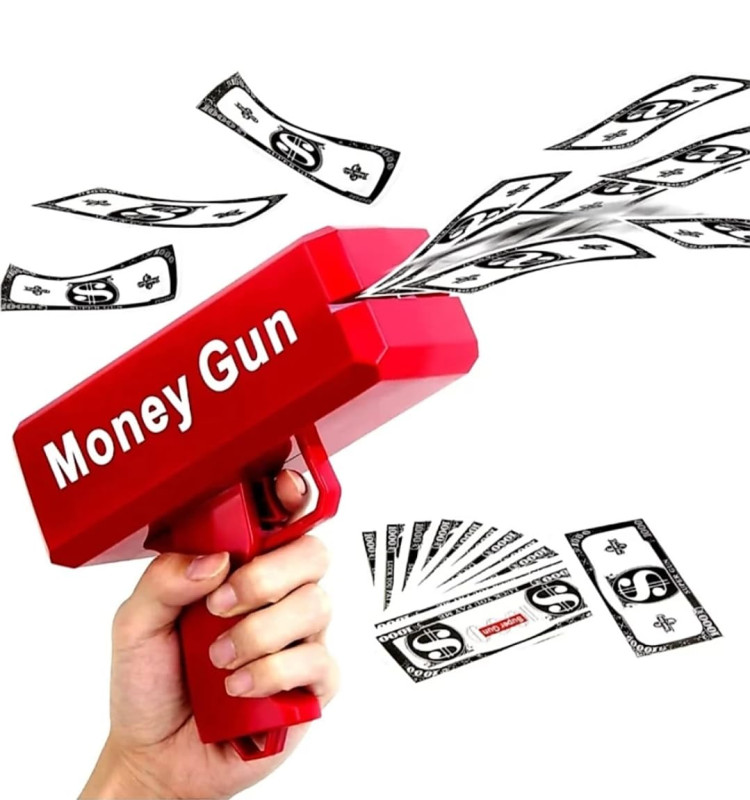 Деньгомет – это игрушечное оружие, стреляющее купюрами. Оно