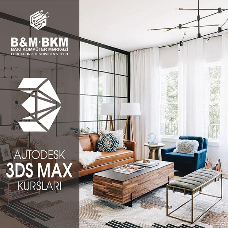 3DS Max kurslari Bakı Kompüter Mərkəzi 3DS MAX kurslarına tələbə qəbulunu