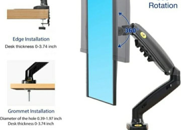 17 leddən 30 ledə kimi monitor asmaq üçün stolüstü hər