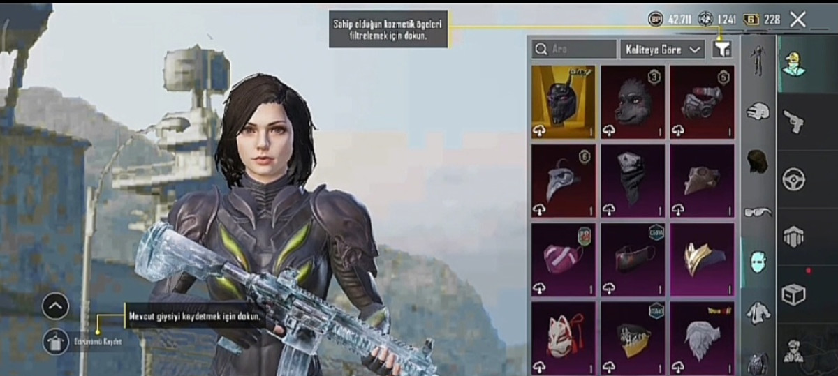 Pubg mobil hesab Pubg hesabi 10 silah yukselen 60+silah deseni 7 sezon rp