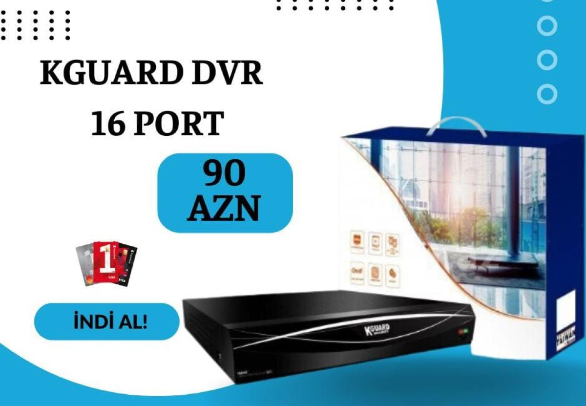 KGuard DVR Ümumi Xarakteristikası: * Model No. HD1681 * Video Input 24