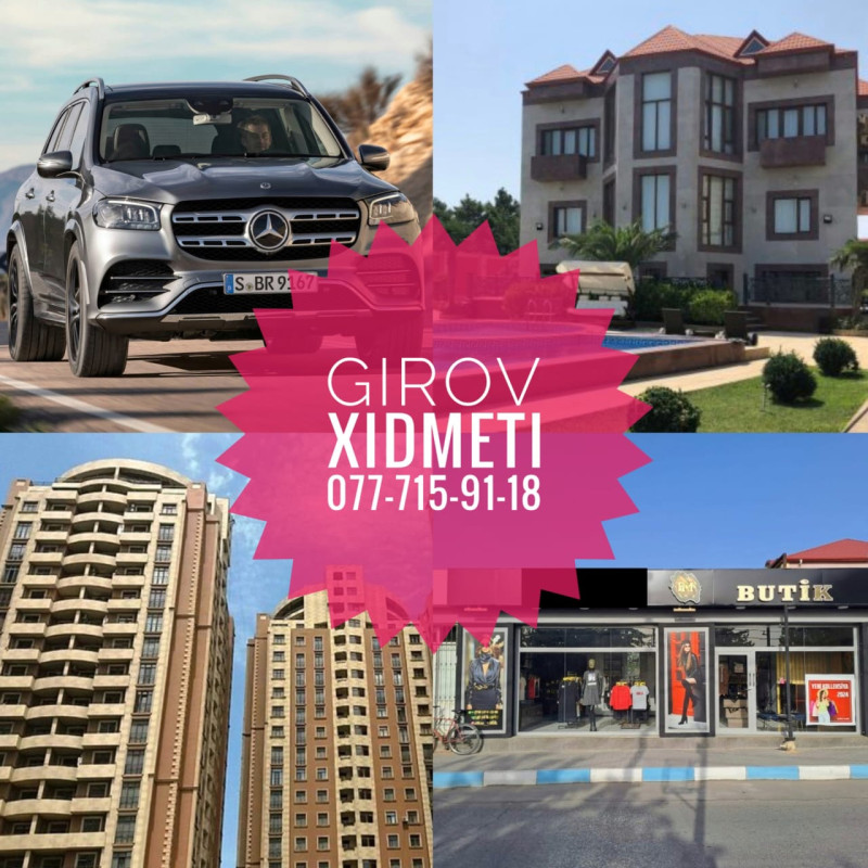 Girov xidməti Yalniz her nov ve istenilen giymete olan Avtomobilleri ve