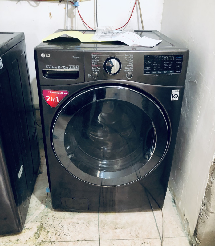 teze 20kq yuma 12kq qurutmali inverter LG paltaryuyan TEP TEZE 2 eded eyni model İNVERTOR SUŞKALI (Qurutmali)