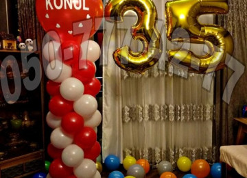 Parti sar. Ad gunu sar. Adgunu sar dekor. Helium şarı.
