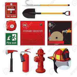 Yanğınsöndürmə balonları, yanğın şkafları, yanğın şlanqı,