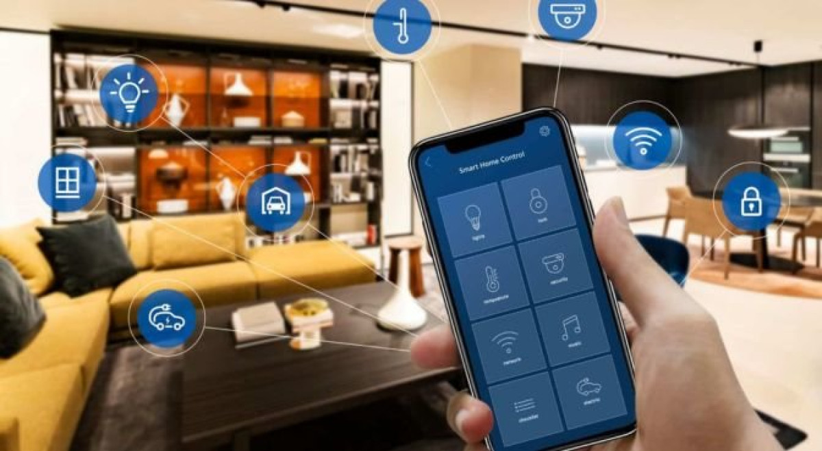 Ağıllı ev sisteminin quraşdırılması Ağıllı ev sistemi smartfon və ya planşetdən istifadə edərək