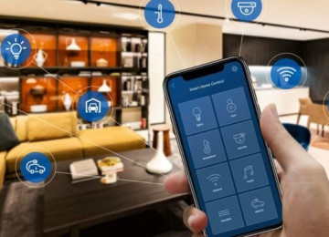 Ağıllı ev sistemi smartfon və ya planşetdən istifadə edərək