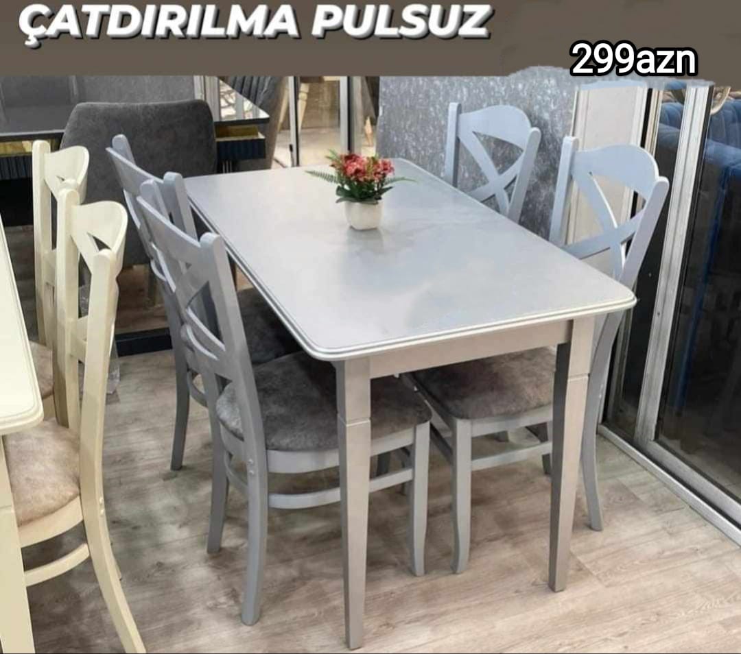 Masa və oturacaqlar Fabrik istehsalı Rəng seçimi var