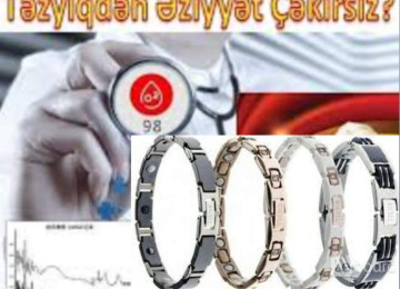 * Titan Maqnit Müalicəvi BioEnerji Qolbaqlar * -Depoda