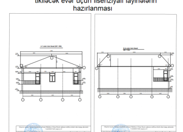 Bütün növ tikintilərin memarlıq layihələrinin, cizgi və