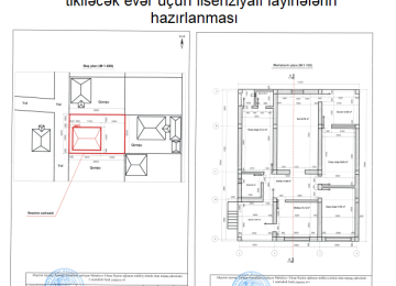 Bütün növ tikintilərin memarlıq layihələrinin, cizgi və