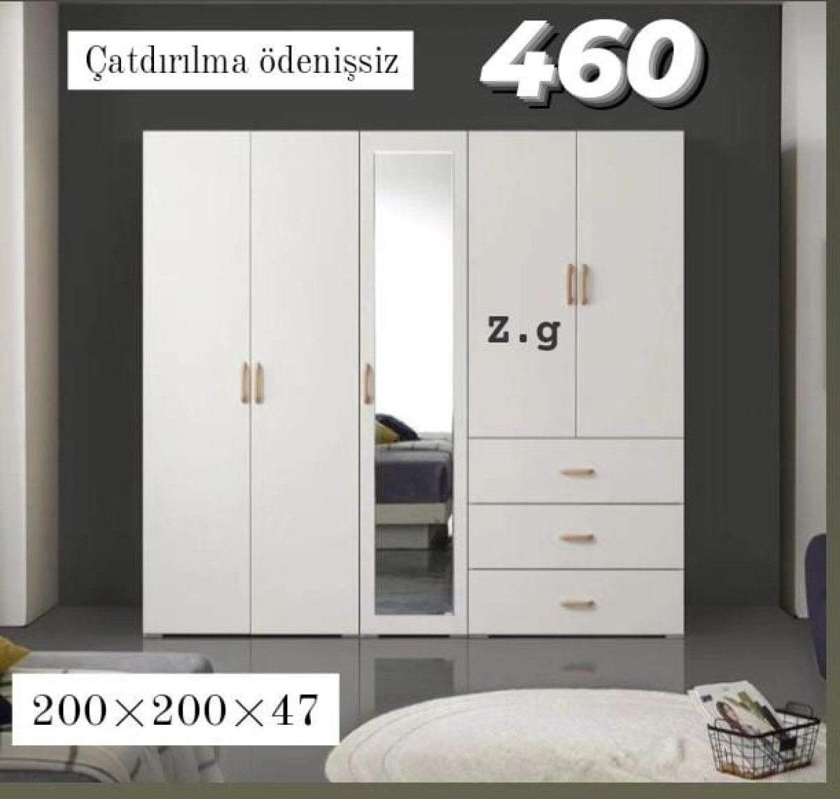 Paltar dolabı sifarişle hazırlanır *Dolab 5 qapılı 460Azn* ✔️İstehsal Rusiya Laminat 18/lik
