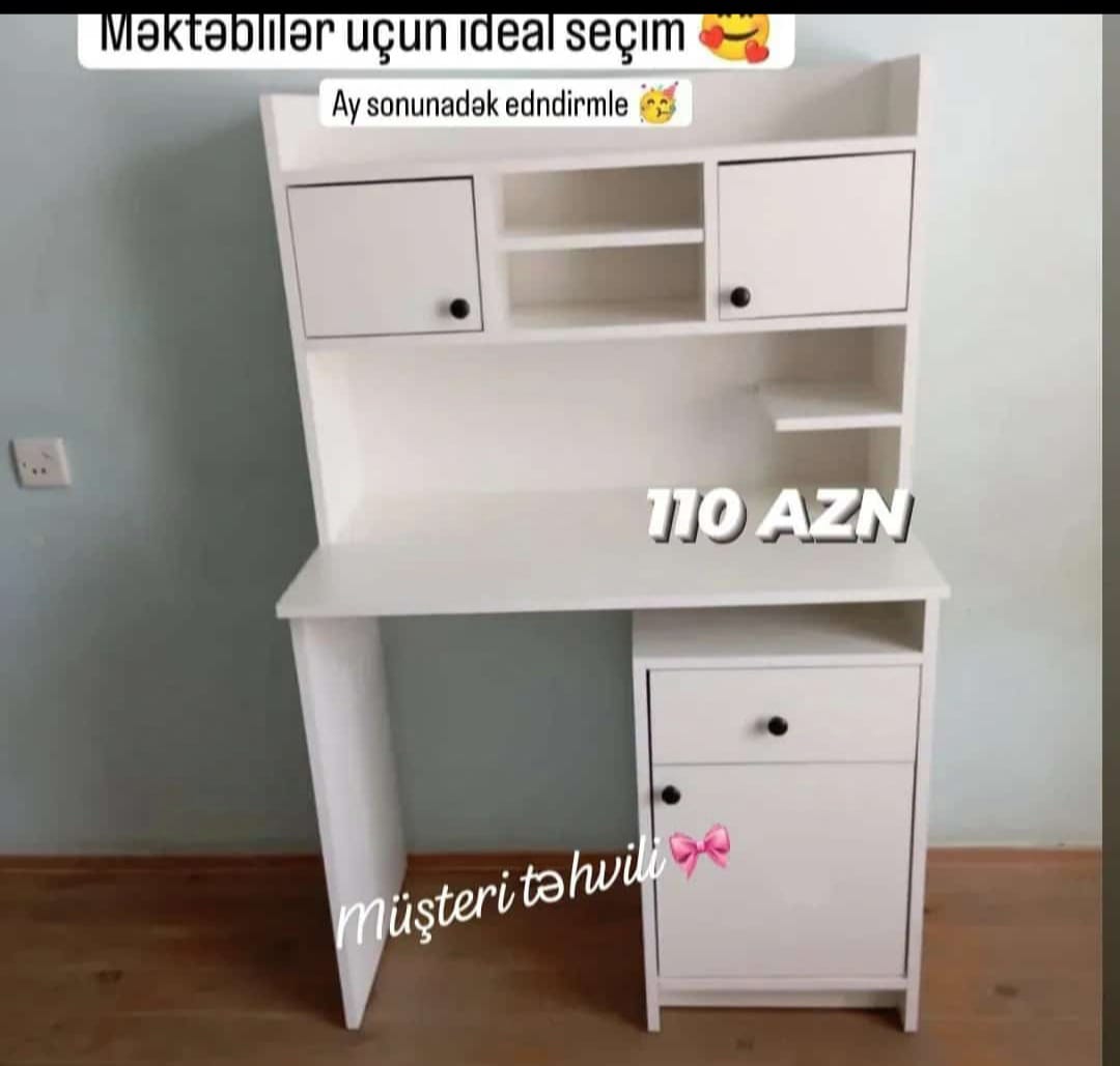 Yazı masası Sifarişlə hazırlanır Rəng seçimi var Qiymət