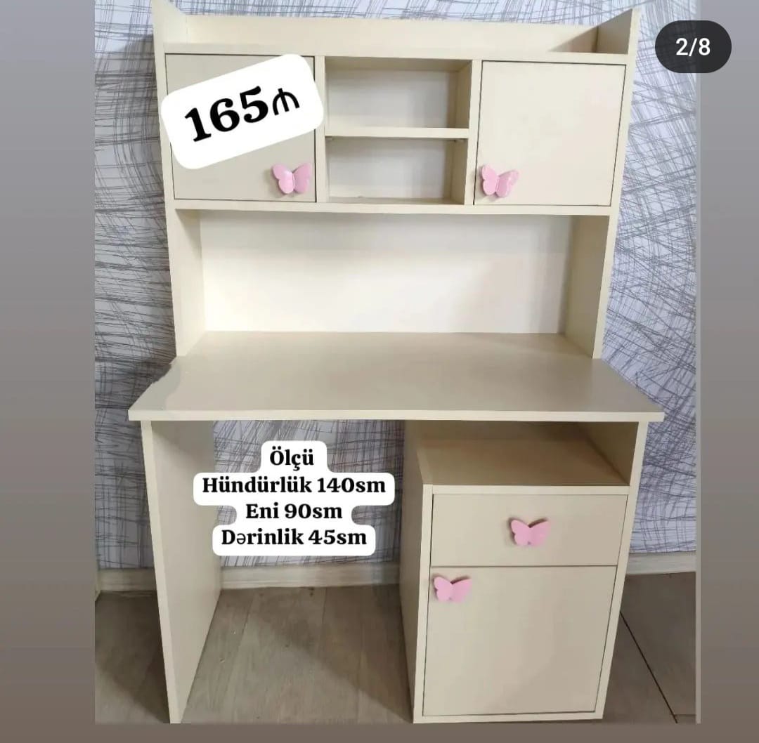 Yazı masası Sifarişlə hazırlanır Rəng seçimi var Ölçü