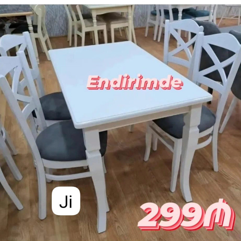 Stol stul desti Metbex üçün stol stul dəsti 4 stul 1 masa ✔️stullarda reng