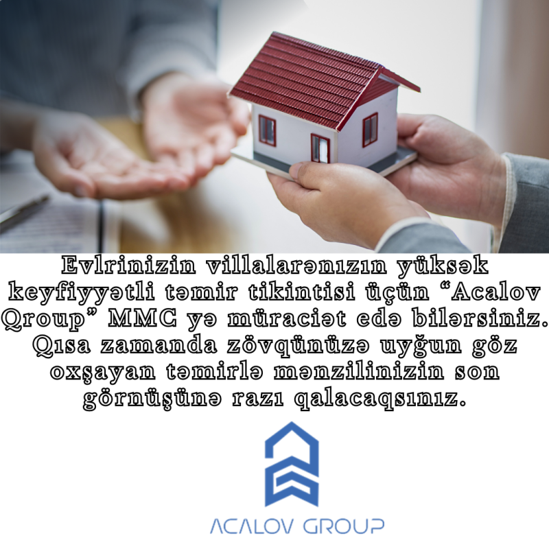 temir tikinti Etibarlı tikinti və sağlam gələcək üçün "Acalov Qroup" MMC