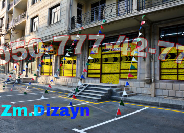 3 künc bayrağ sifariş. Acilis bayraqlar. Dekor bayraglar. 3