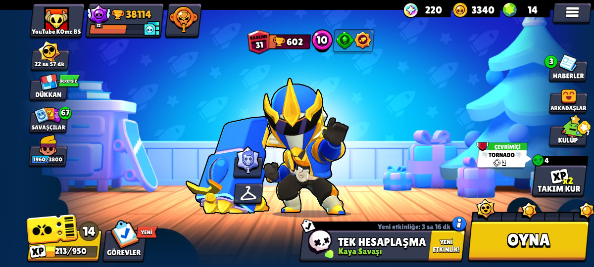 Brawl stars Salam,38k kupali 82 karakterli bol kostyumlu hipersarjlari