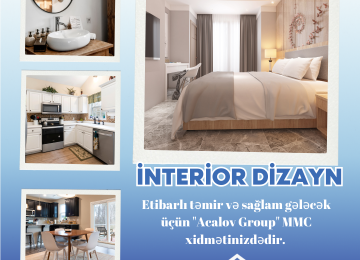 Evinizin Mənzilinizin Villanızın dəbdəbəli zövqlü Təmiri