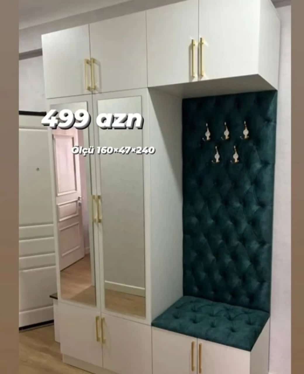 Dəhliz mebeli Sifarişlə hazırlanır Rəng seçimi var Ölçü