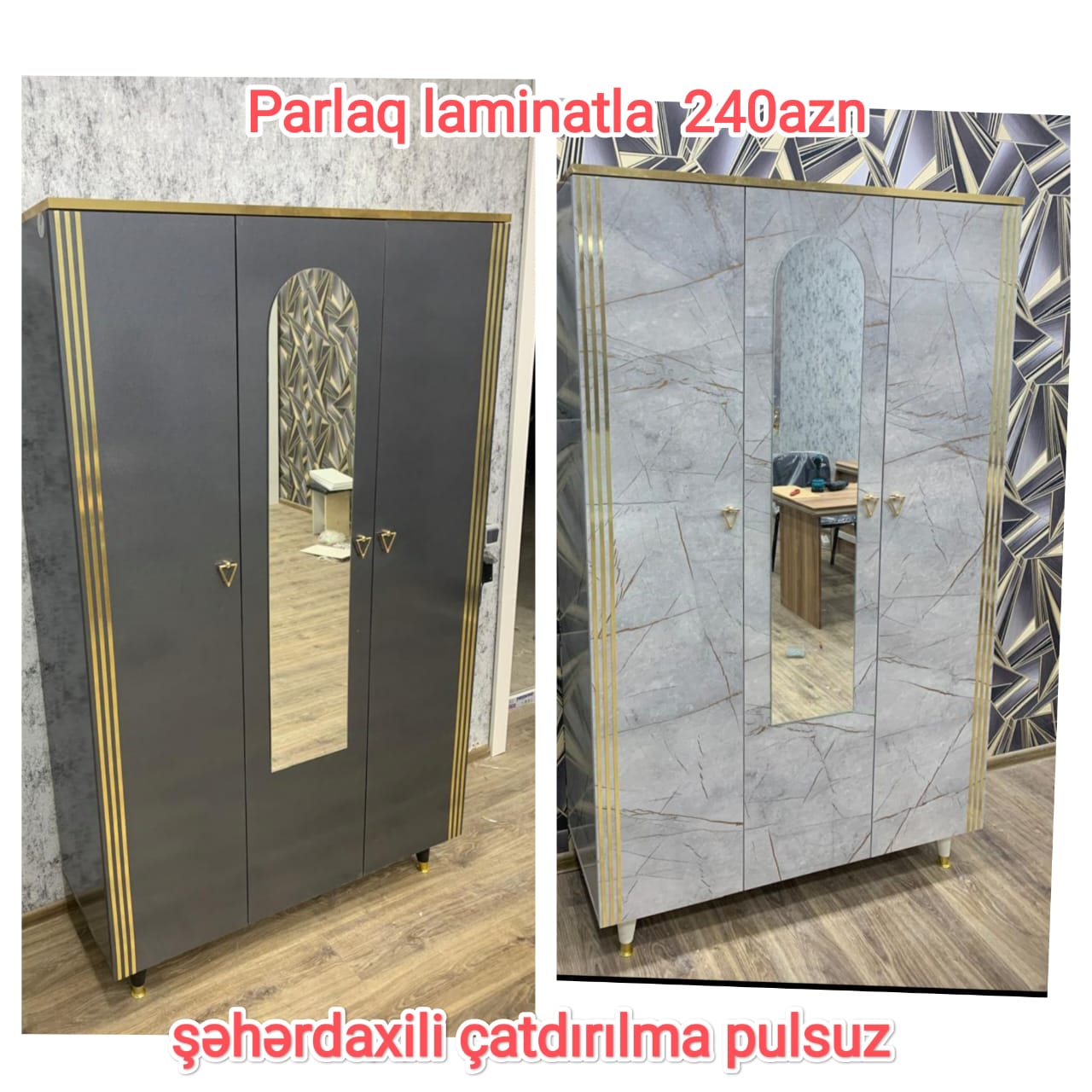 Dolab Hazır əldə var Ölçü 120/200/47sm Parlaq laminatla