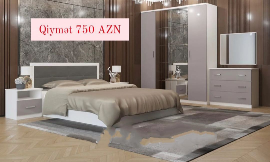 Yataq mebeli Sifarişlə hazırlanır Rəng seçimi var Dolab