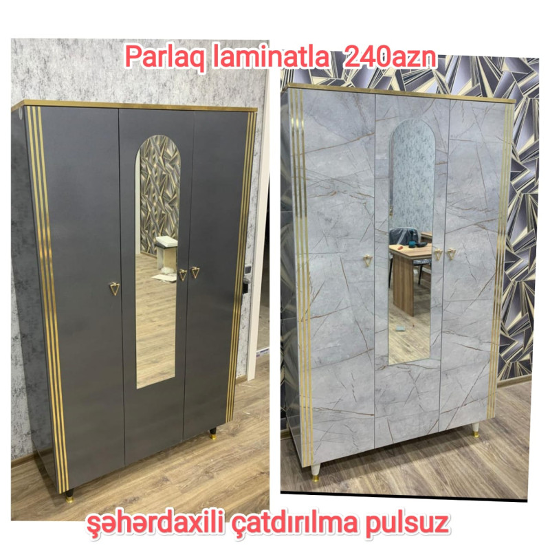 Dolab (hazır ) Dolab Hazır əldə var Ölçü 120/200/47sm Parlaq laminatla
