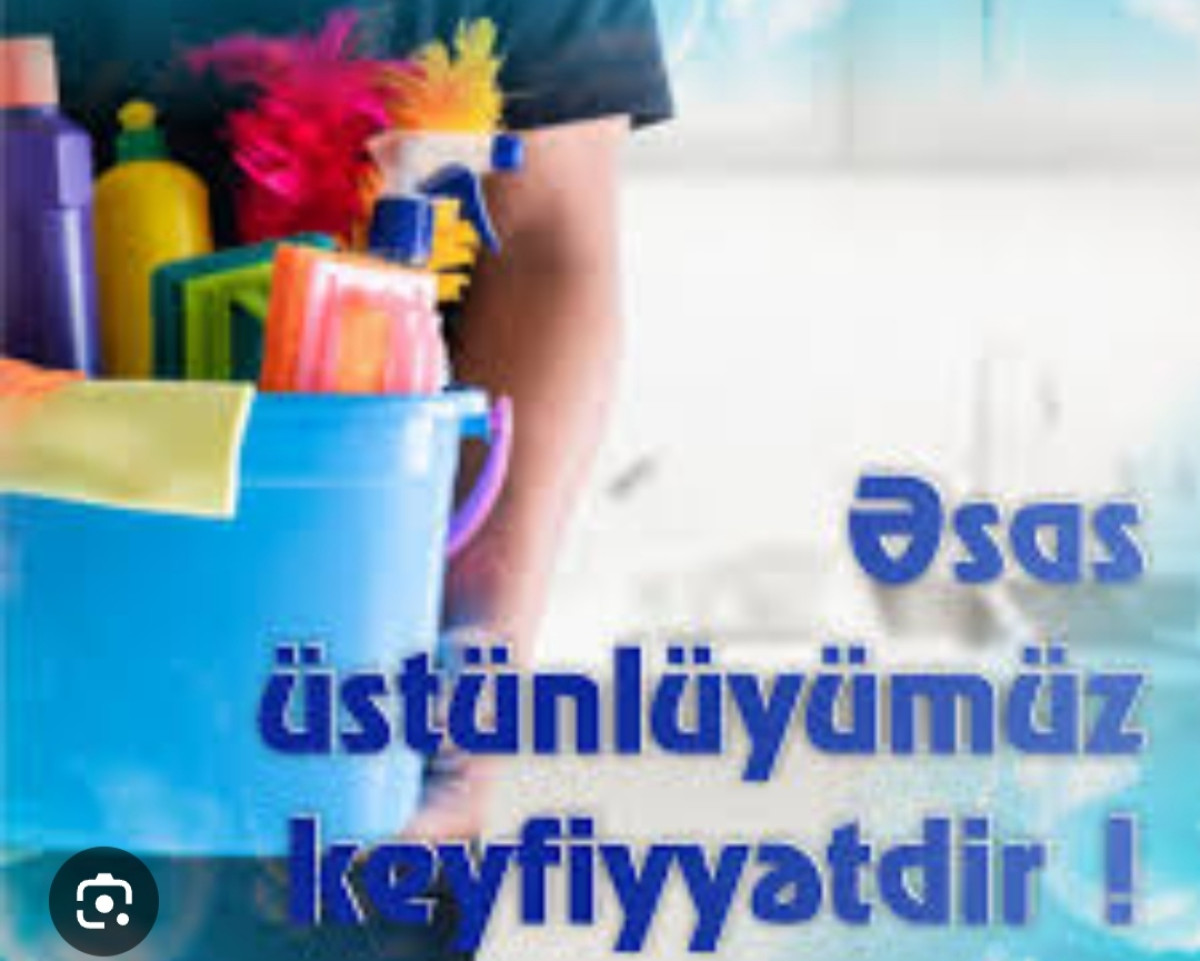Xadimə işi axtarıram Salam.2 nefer Ana bala ev,ofis,obyekt təmizlik işine