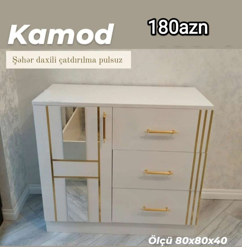 Kamod Kamod Sifarişlə hazırlanır Rəng seçimi var Ölçü 80/80/40sm