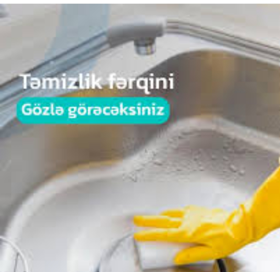 Salam.Xidmet deyil 2 nefer Ana bala ev,ofis,obyekt təmizlik