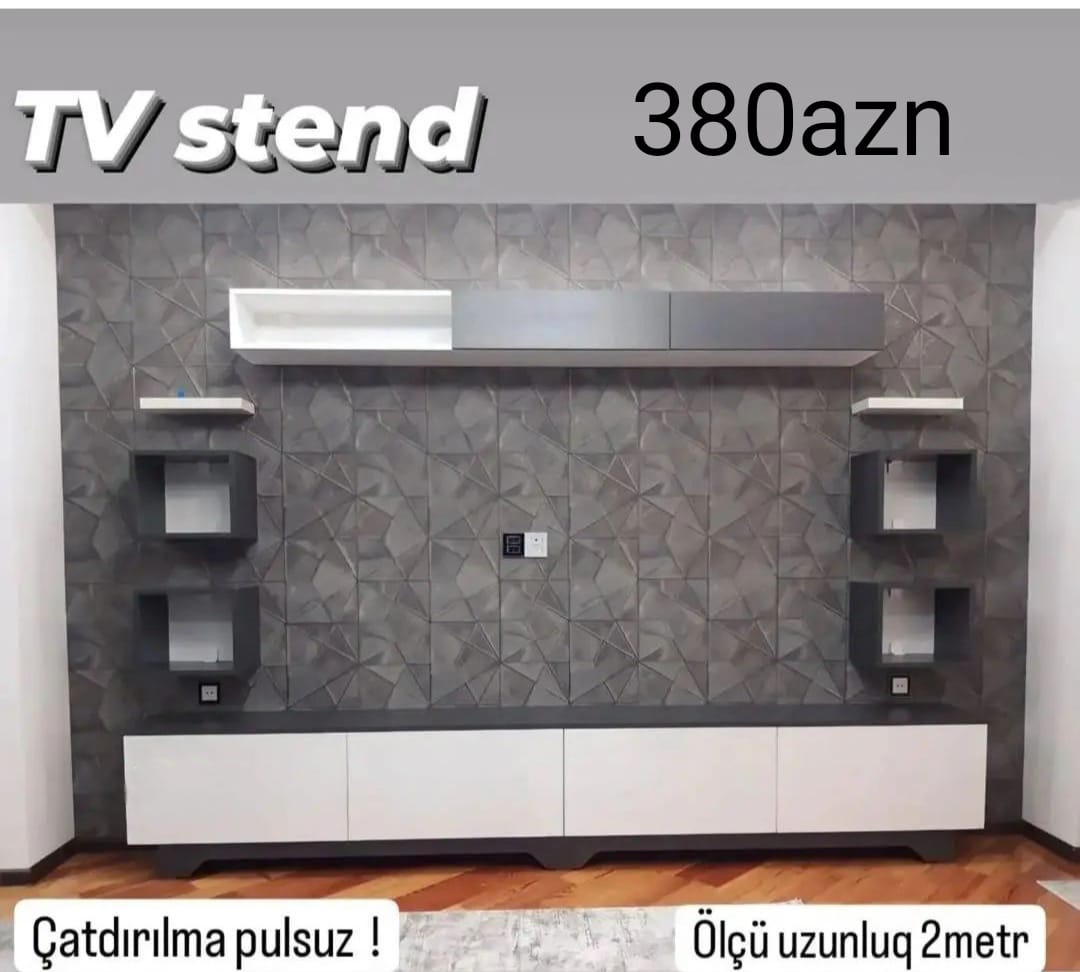 Tv stend Sifarişlə hazırlanır Rəng seçimi var Ölçü 2metr
