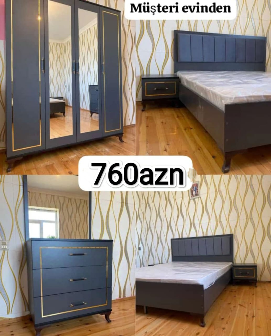 Yataq dəsti Sifarişlə hazırlanır Rəng seçimi var Taxt